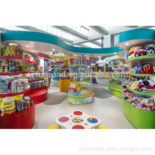 Kids retail store toys display shelves shopping mall toys kiosk designs
